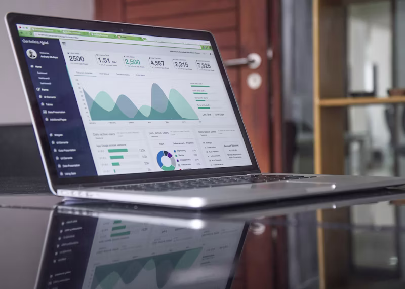 Sophisticated graphs and codebase analytics rendering on a clean monitor workspace